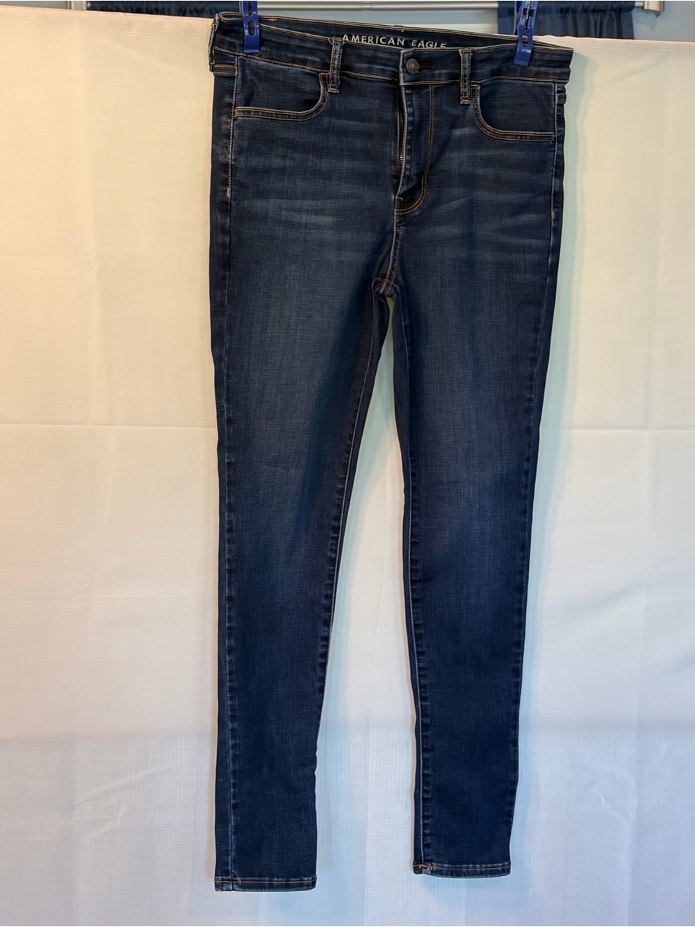 American Eagle Outfitters Dark Indigo Women's Skinny Jeans - Picture 4 of 8
